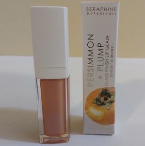 NEW Persimmon + Plump Glass Finish Lip Glaze Shade Wet Skin .27oz